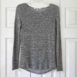 Forever 21 Grey & Metallic Gold Knit Sweater
